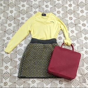 Y2K Cashmere Academia Style V-neck Pullover